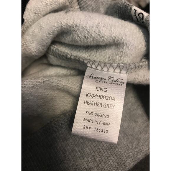 SOVEREIGN CODE Kids' King Check Hooded Jacket In Heather Gray 4 Hoodie - Picture 5 of 5